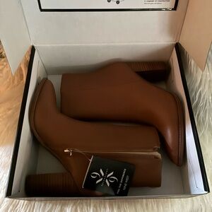 NWT Nine West Brown Ankle Boots